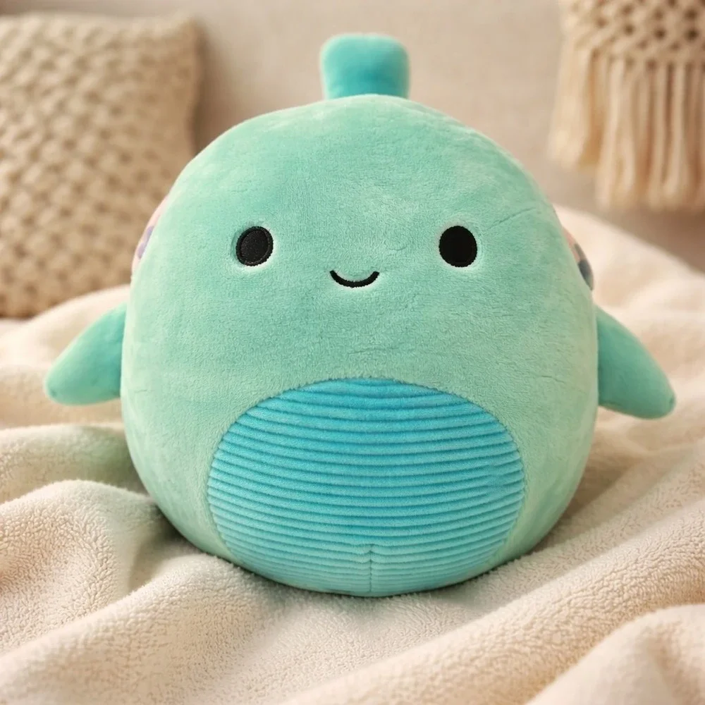 Squishmallows: CASCADE THE SEA TURTLE Tie Dye Shell Blue Belly Toy Plush‎